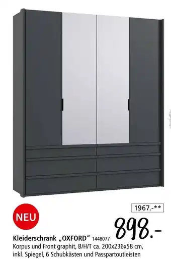 Zurbrüggen Kleiderschrank oxford Angebot