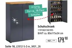 Zurbrüggen Schuhschrank Angebot