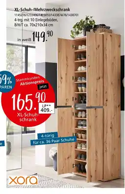 Zurbrüggen Xora xl-schuh-/mehrzweckschrank in weiß Angebot