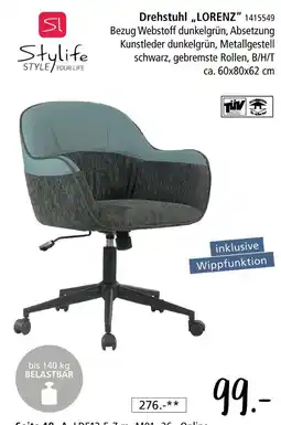 Zurbrüggen Stylife drehstuhl lorenz Angebot
