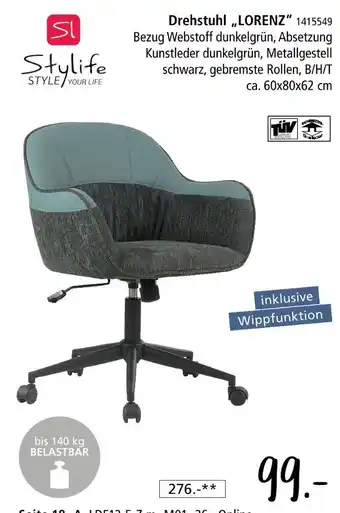 Zurbrüggen Stylife drehstuhl lorenz Angebot