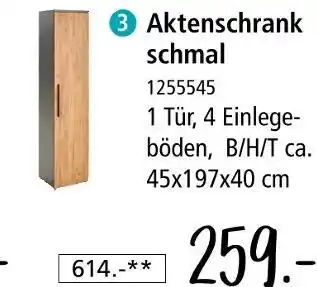 Zurbrüggen Aktenschrank schmal Angebot