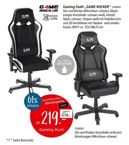 Zurbrüggen Game rocker gaming-stuhl „game-rocker“ Angebot