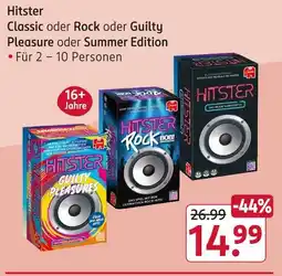 Rossmann Hitster classic oder rock oder guilty pleasure oder summer edition Angebot