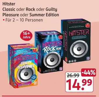 Rossmann Hitster classic oder rock oder guilty pleasure oder summer edition Angebot