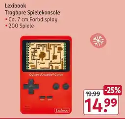 Rossmann Lexibook tragbare spielekonsole Angebot