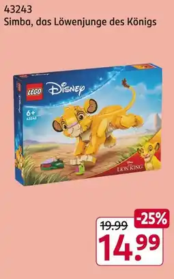 Rossmann Lego 43243 simba, das löwenjunge des königs Angebot