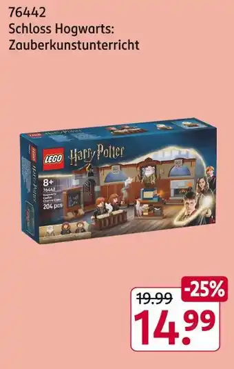 Rossmann Lego 76442 schloss hogwarts: zauberkunstunterricht Angebot