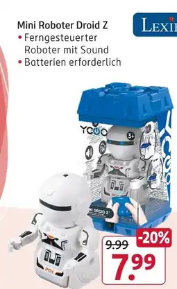 Rossmann Lexibook mini roboter droid z Angebot