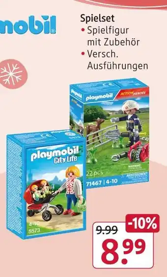 Rossmann Playmobil spielset Angebot