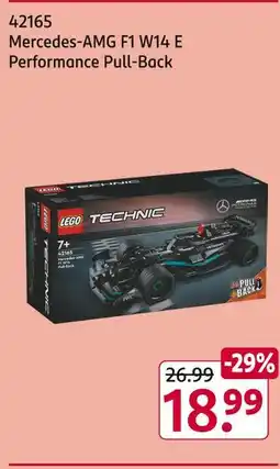 Rossmann Lego mercedes-amg f1 w14 e performance pull-back Angebot