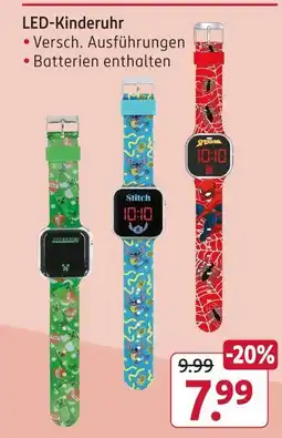 Rossmann Led-kinderuhr Angebot