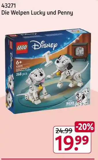 Rossmann Lego die welpen lucky und penny Angebot