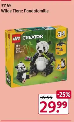 Rossmann Lego 31165 wilde tiere: pandafamilie Angebot