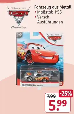 Rossmann Disney pixar fahrzeug aus metall Angebot