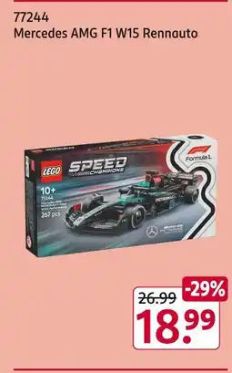 Rossmann Lego mercedes amg f1 w15 rennauto Angebot