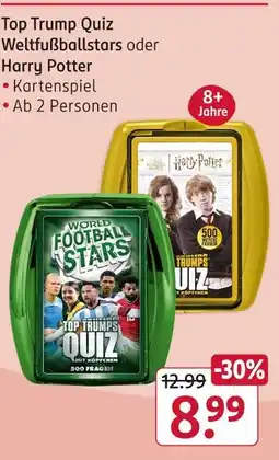 Rossmann Top trump quiz weltfußballstars oder harry potter Angebot