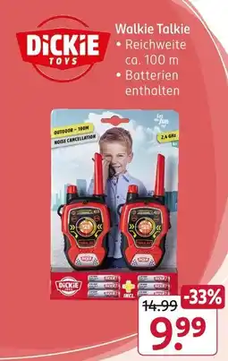 Rossmann Dickie toys walkie talkie Angebot