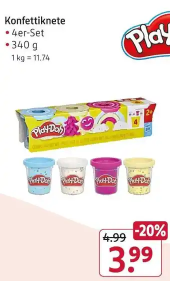 Rossmann Play-doh konfettiknete Angebot