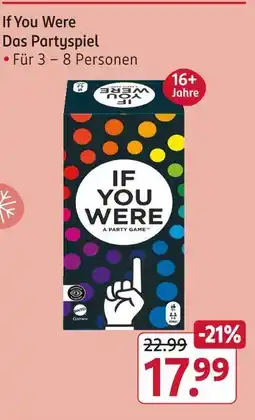 Rossmann If you were das partyspiel Angebot