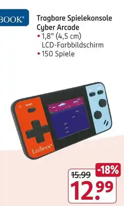 Rossmann Lexibook tragbare spielekonsole cyber arcade Angebot