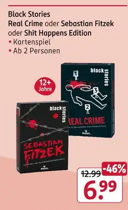 Rossmann Black stories real crime oder sebastian fitzek oder shit happens edition Angebot
