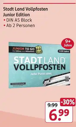 Rossmann Stadt land vollpfosten junior edition Angebot