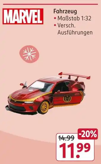 Rossmann Marvel fahrzeug Angebot