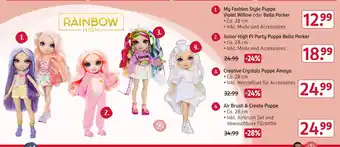 Rossmann Rainbow high my fashion style puppe violet willow oder bella parker Angebot