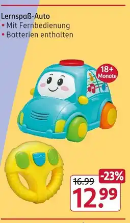 Rossmann Lernspaß-auto Angebot