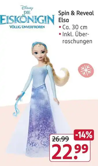 Rossmann Disney spin & reveal elsa Angebot