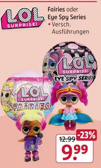 Rossmann Lol surprise! fairies oder eye spy series Angebot