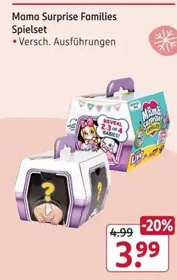 Rossmann Mama surprise families spielset Angebot