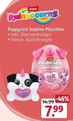 Rossmann Zuru rainbocorns puppycorn surprise plüschtier Angebot