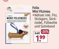 Rossmann Folia mini filzinies Angebot