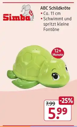Rossmann Simba abc schildkröte Angebot