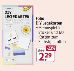 Rossmann Folia diy legekarten Angebot