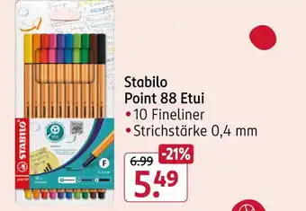 Rossmann Stabilo point 88 etui Angebot