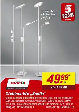 toom Baumarkt Toom stehleuchte smilla Angebot