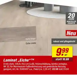 toom Baumarkt Laminat 'eiche' Angebot