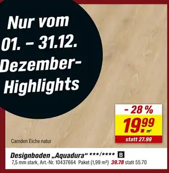 toom Baumarkt Designboden aquadura Angebot