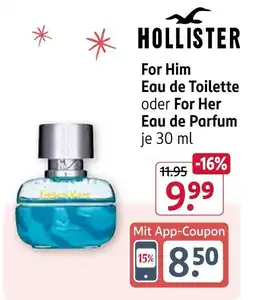 Rossmann Hollister for him eau de toilette Angebot