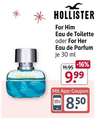 Hollister for him eau de toilette