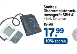 Rossmann Sanitas oberarmblutdruckmessgerät sbm 41 Angebot