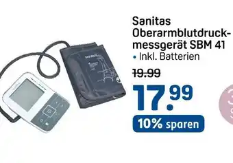 Rossmann Sanitas oberarmblutdruckmessgerät sbm 41 Angebot
