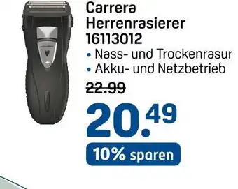 Rossmann Carrera herrenrasierer 16113012 Angebot