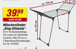 toom Baumarkt Wäscheständer king ultimate Angebot