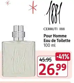 Rossmann Cerruti 1881 pour homme eau de toilette Angebot