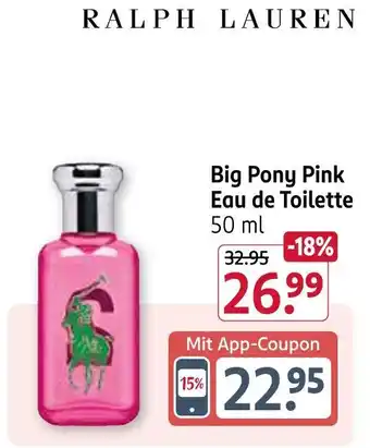 Rossmann Ralph lauren big pony pink eau de toilette Angebot