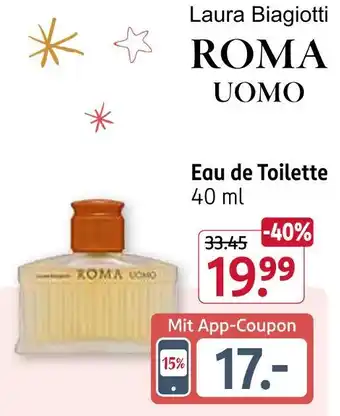 Rossmann Laura biagiotti roma uomo eau de toilette Angebot